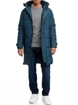 Indicode Herren Parka INStuds-Herrenjacke Wintermantel Parka Männer Kapuze – Bild 6