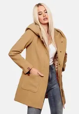Marikoo Damen Winter Jacke Mantel Business Trenchcoat Wintermantel Parka MAIKOO – Bild 3