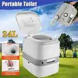 24L Campingtoilette Chemietoilette Tragbar WC Mobile Camping Reise MAX. 150 kg – Bild 1