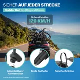 Heckträger FISCHER für 2 Fahrräder E-Bikes faltbar Heckklappenträger 45 kg – Bild 5