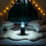 EAXUS® Dynamo Camping Lampe Laterne Leuchte 4 LED ohne Batterien Kurbel Outdoor – Bild 7