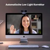 UGREEN Webcam Full HD 1080P/30fps USB Webcam für PC, Webcam mit Mikrofon, klares – Bild 7