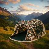 Pop Up Zelt Camping Quicki für 2 Personen Wurfzelt wasserabweisend CampFeuer – Bild 2