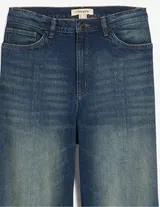 Damen Jeans Loose Fit in dunkel blau used Optik High Waist Gr. 36 - 54 neu 62115 – Bild 4