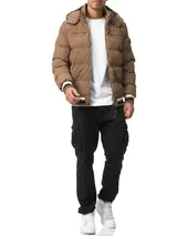 Indicode Herren Winterjacke Marlon-Jacke Steppjacke Kapuze Daunen Optik Männer – Bild 6