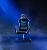 Gaming Stuhl RGB LED Beleuchtung Gamer Sessel Gaming Chair Gamingstuhl – Bild 1