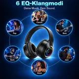 Bluetooth Kopfhörer Over Ear Kabellos Bass Ohrhörer HiFi Stereo Headset Wireless – Bild 20