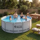 Pool Framepool Aufstellpool rund 366x100cm Schwimmbad Schwimmbecken ohne Zubehör – Bild 4