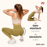 Bellivalini Damen Push Up Leggings Gym High Waist Fitness Shape Hose Sport  – Bild 4