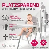 Kinderhochstuhl klappbar Babystuhl Kinderstuhl Babyhochstuhl ab Geburt mit Tisch – Bild 2