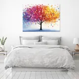 Leinwand Bilder Abstrakt Leinwandbild XXL Modern Wanddeko Wandbilder Wohnzimmer – Bild 2