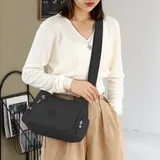 Damen Handtasche Umhängetasche Crossbag schwarz Crossbody Bag Schultertasche DE – Bild 13