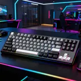 Mechanische Gaming-Tastatur PC Keyboard Kabellose Wireless Bluetooth/2,4 GHz/USB – Bild 22