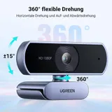 UGREEN Webcam Full HD 1080P/30fps USB Webcam für PC, Webcam mit Mikrofon, klares – Bild 6
