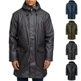 Indicode Herren Regenjacke INTommy-Regenmantel Regenparka Kapuze Jacke Männer – Bild 8