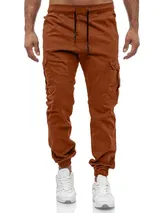 TAZZIO Cargohose Regular Fit Herren Jogger Hose Stoffhose Stretch Designer Chino – Bild 3