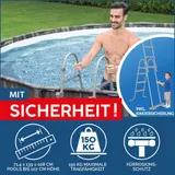 Bestway Steel Pro MAX Frame Pool Komplett-Set - Grau in Holzoptik, 366 x 100cm – Bild 6