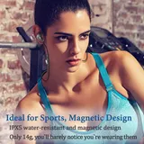 Bluetooth Kopfhörer Kabellos Sport Laufen Headset Noise Cancelling Ohrhörer GRAU – Bild 3