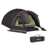 Campingzelt für 2 Personen leicht UV 50+ Tunnelzelt mit Vordach Seitentür – Bild 1