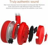 BLUETOOTH WIRELESS NOISE CANCELLING KOPFHÖRER MIT MIKROFON. DEEP BASS. 30 STUNDEN ROT – Bild 6