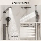 Duschsystem Regendusche mit 4 Massage-Modi, Chrom Duschset ohne Armatur HOROW – Bild 8