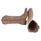 Damen Cowboyboots mit Reißverschluss Ital-Design 1025 in Hellbraun – Bild 2