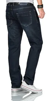 A. Salvarini Beppo Designer Herren Jeans Hose Basic Jeanshose Comfort Fit – Bild 4