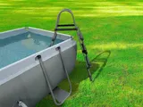 Pool 400x200x100cm  Komplettset Frame Gartenpool Aufstellpool Leiter Filterpumpe – Bild 13
