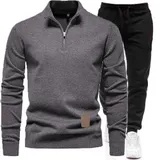 Trainingsanzug Set Herren Jogging Sportanzug Sweatshirt Jogginghose Langarm Suit – Bild 6