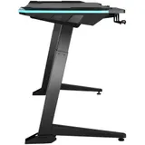 Gaming Tisch mit LED höhenverstellbar Gamer Computer PC Schreibtisch Bürotisch – Bild 5