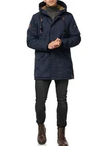 Indicode Herren Parka Bardsley Winterjacke Steppjacke Lange Jacke Wintermantel – Bild 6