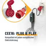 ABSINA mobile Wallbox 11kW - Typ 2 Ladekabel - EV Ladegerät 6,6m - Ladestation – Bild 3