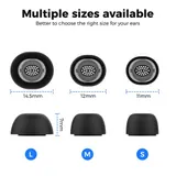 Nicht knallende Ohrstöpsel für Samsung für Galaxy Buds3 Pro Silikon S M L 3 P – Bild 4