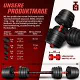 Hantelset 30 kg Kurzhanteln Langhantel Set Hantel Hantelscheiben Krafttraining – Bild 4