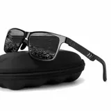 Aluminium Herren HD Sonnenbrille Polarisiert Sport Carbon UV400 Verspiegelt Matt – Bild 15