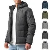 Indicode Herren Winterjacke Circus-Steppjacke Kapuze Übergangsjacke Männer Jacke – Bild 8