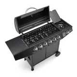 TAINO BASIC 6+1 Gasgrill BBQ GRILLWAGEN Edelstahl Brenner Seitenkocher TÜV Grill – Bild 2