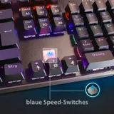 SET: Mechanische USB Gaming Tastatur RGB LED & Ergonom. Funkmaus QWERTZ Layout – Bild 5