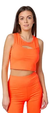Bellivalini Sport Oberteile Damen Crop Top Neon Gym Yoga Laufen T-Shirt XS-XXL – Bild 1