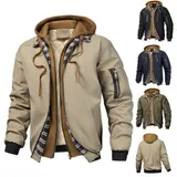 Herren Kapuzenpullover Sweatjacke Steppjacke Hoodie Sweatshirt Langarm Coat Top – Bild 15