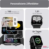Alexa Smartwatch Damen Herren Fitnessuhr mit Telefonfunktion IP68 Wasserdicht – Bild 2