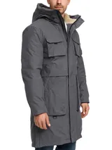 Indicode Herren Parka INKristof-Herrenmantel Winterparka Mantel Kapuze Parka – Bild 4