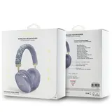 Guess Bluetooth 5.3 Wireless Headset On-Ear G-CUBE Metallic Script Logo purple – Bild 4