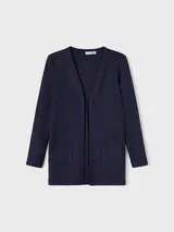 Name it Mädchen Cardigan Strickjacke Kinder Taschen Grau Navy Schwarz 116 -164 – Bild 2