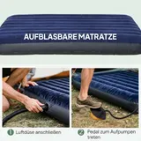 Outsunny Campingzelt Erhöhtes Campingbett Kuppelzelt Luftmatratze mit Pumpe Taft – Bild 8