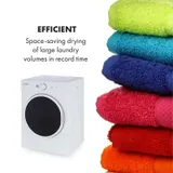Wäschetrockner Ablufttrockner 50cm Frontlader 1020W Timer 3kg Kapazität weiß – Bild 4