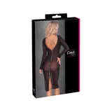 Langarm Kleid lang S-XL Durchsichtig schwarz Mesh 2 Ketten sexy Dessous "Kristie – Bild 11