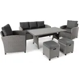 Gartenmöbel Set GENOVA Gartensitzgruppe aus Polyrattan – Bild 1