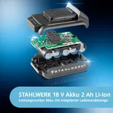 STAHLWERK Brushless Akkuschrauber Set 18V 2Ah Akku Bohrschrauber Akku Bohrer – Bild 3