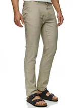 Indicode Herren Leinenhose INGuy-Stoffhose Leichte Sommerhose Pants Männer Chino – Bild 2